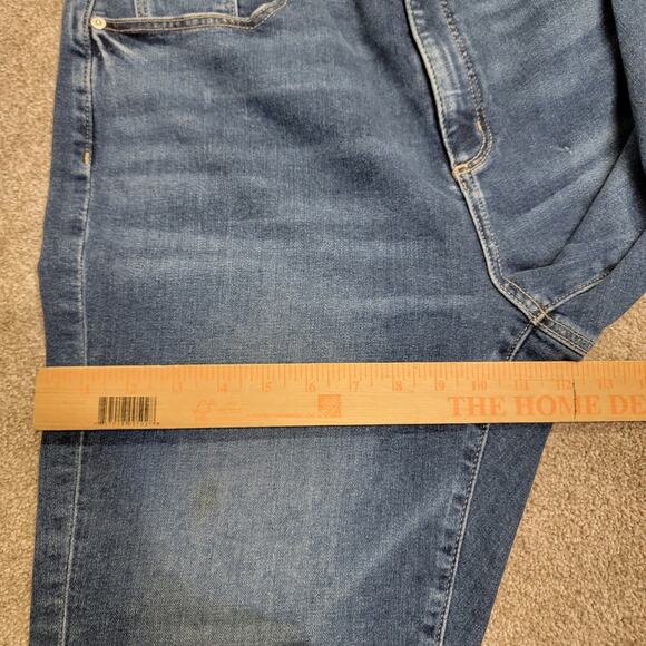 Classic Loft the curvy kick crop bootcut jeans sz 12/31 High rise blue. jean - Picture 5 of 12